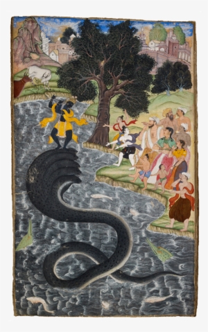 Krishna Dancing On The Head Of Kaliya - Painting #338993