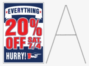 Wooden A-frame Sign - A-frame #339686