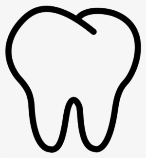 Tooth Outline Vector - Tooth Outline #3300124