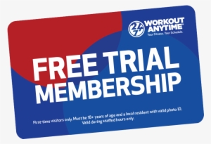 Workout Anytime Free Trial Membership - Gym 1 Week Trial #3300235