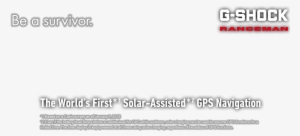 G-shock Rangeman - Document #3301268