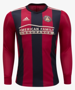 Adidas Atlanta United Long Sleeve Home Jersey - American Family Insurance #3301408