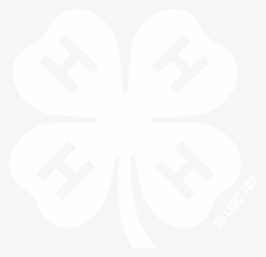 Louisiana 4-h Strategic Planning - 4 H Clover Black And White #3301413