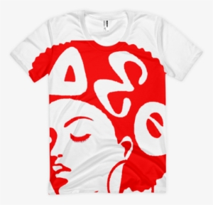 Delta Sigma Theta Afro Women's Sublimation T-shirt - Delta Sigma Theta Afro #3302558