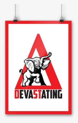 Delta Sigma Theta Devstating Poster - Republican Elephant Mascot Usa Flag 60" Curtains #3302794