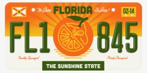 State Plates Project Florida - Personalised Florida 2014 Zipper Pull State Licence #3303994