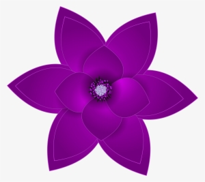 Purple Deco Flower Transparent Png Clip Art Imageu200b #3304600