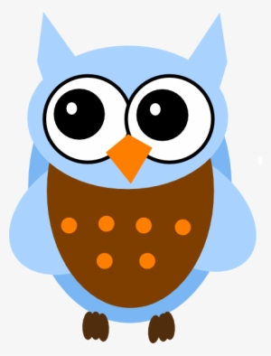 Blue And Orange Owl Svg Clip Arts 456 X 599 Px #3304715