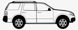 Black And White Car Clipart - Auto Animado Gif Png #3304837