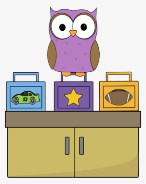Owl Lunch Box Monitor - Owl With Lunch Box Clip Art #3304951