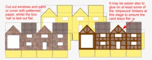 Addingtudorhousedetail - Paper Model Tudor House #3306599