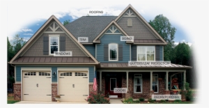 Your Exterior Experts For Everything Under The Sun - Autumn Red Siding With Cedar Shake #3306639