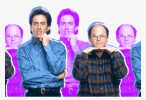 George And Jerry Seinfeld Purple Blue - Blue #3306817