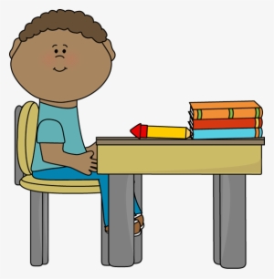 Boy In School Clip Art - Sit In Chair Clip Art - Free Transparent PNG ...