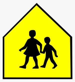 Download School Crossing Sign Vector Clipart School - Walking People Clipart Png #3307470