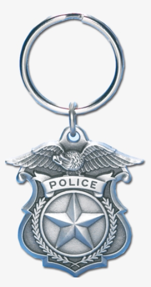 Blackinton J229 1 Sided Police Shield Keychain - Blackinton Police Key Chain - Pewter #3307597