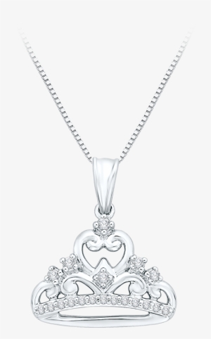 Tiara Pendant In 10k White Gold With - Locket #3308561