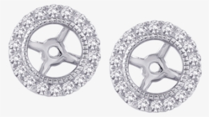 27ctw Diamond Earring Jackets - Diamond Earring Jackets In 14k White Gold (1/4 Cttw) #3310295