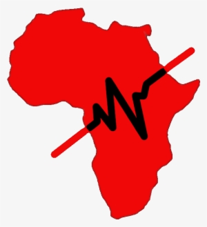 Heart Beats Of Africa Logo - Red Map Of Africa #3310296