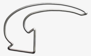 Seta Arredondada Cinza - Setinha Branca Png #3310568