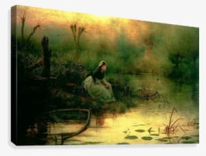 Willow From Hamlet Canvas Print - George Dunlop Leslie #3310740