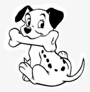 Ftedogs Dog Disney 101 Dalmatians Dalmatians - Clipart Black And White Dalmatian Dog #3312476