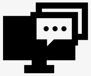 Monitor And Rectangular Speech Balloon Comments - Speech Balloon #3313732