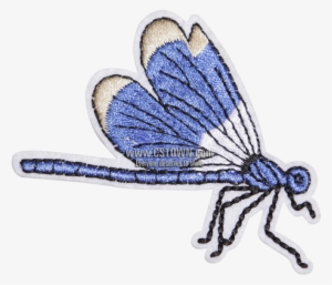 Custom Blue Dragonfly Embroidery Patch - Embroidery #3313838