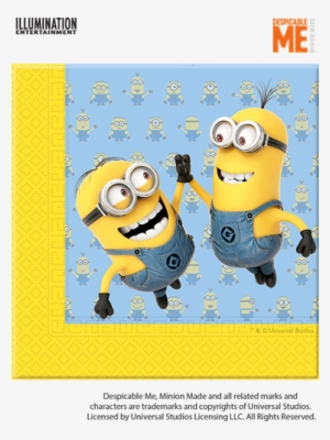 Minions Party Napkins Larger Photo - 20 Serviettes Papier Minions #3314270