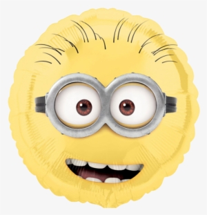 18" Minions Standard Foil Balloon - Minion Face #3314429