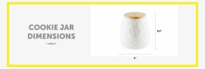 Dimensions Cookie Jar White For Dogs English - Lampshade #3316712