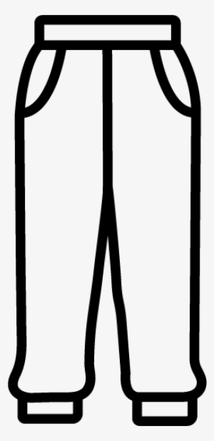 Joggers - Jogging Pants Clipart Black And White #3317887