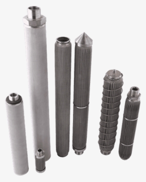 Five Sintered Wire Mesh Filter Cartridges And Two Sintered - Sintering #3318267