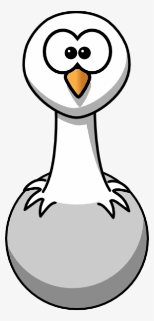 Cartoon Ostrich Rectangle Magnet #3318272