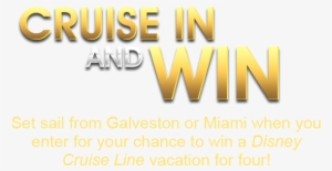 Disney Cruise Line Is Now Sailing From Galveston And - Parallel #3318364