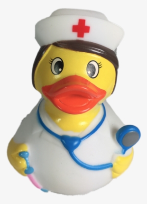 The Head Nurse Rubber Duck Has Nurse Outfit With Red - Natural Rubber #3318652