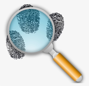 This Free Clipart Png Design Of Fingerprint Search - Magnifying Glass With Fingerprint #3318878