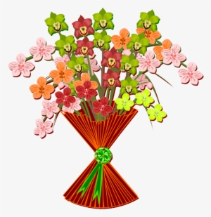 Flower Bouquet Cut Flowers Drawing Nosegay - Bouquet Clipart #3318923