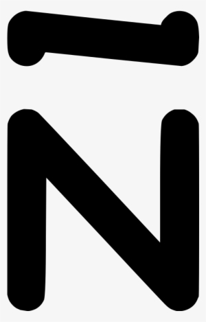 Ocr-a Char N With Tilde - Ñ Png #3319210