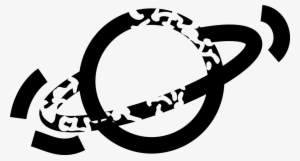 Vector Illustration Of Solar System Planet Saturn With - Research #3319296