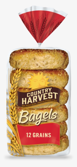 314173 Ch 12grainbagel 3d Face 02 Hr - Country Harvest Twelve Grain Bread #3320603