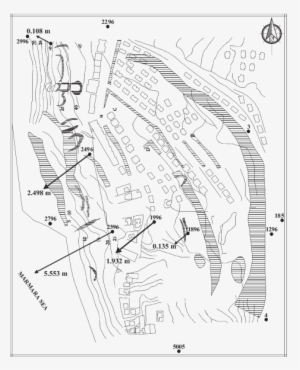 Horizontal Displacements By Kinematic Model Between - Line Art #3320980