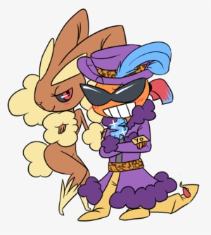 By Pace Eterna-d3cutq9 - Pokemon Lopunny And Scrafty #3321285