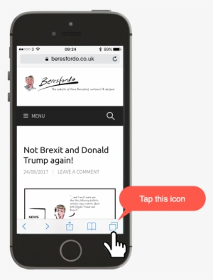 The Show All Tabs Button On An Iphone - Iphone #3321677