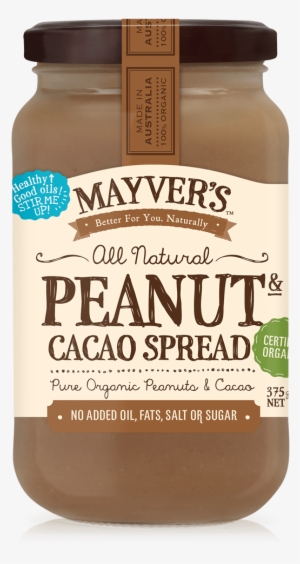Mayvers Organic Peanut Butter Cacao 375g - Mayver's Organic Peanut Coconut Spread 375g #3323168