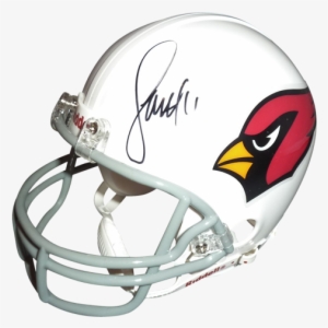Larry Fitzgerald Autographed Arizona Cardinals Mini - Tyrann Mathieu Autographed Helmet - Full Size Speed #3323169