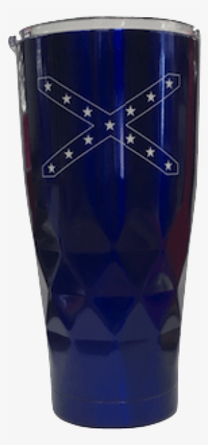 20oz Blue Confederate Flag Geometric Tumbler - Blue #3323193