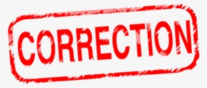 Please Note That Due To A Clerical Error, The Incorrect - Error Corrections #3323919