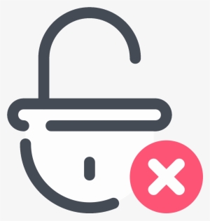 Delete Lock Icon - Euclidean Vector #3323921