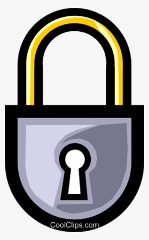 Symbol Of A Lock Royalty Free Vector Clip Art Illustration - Lock #3323949